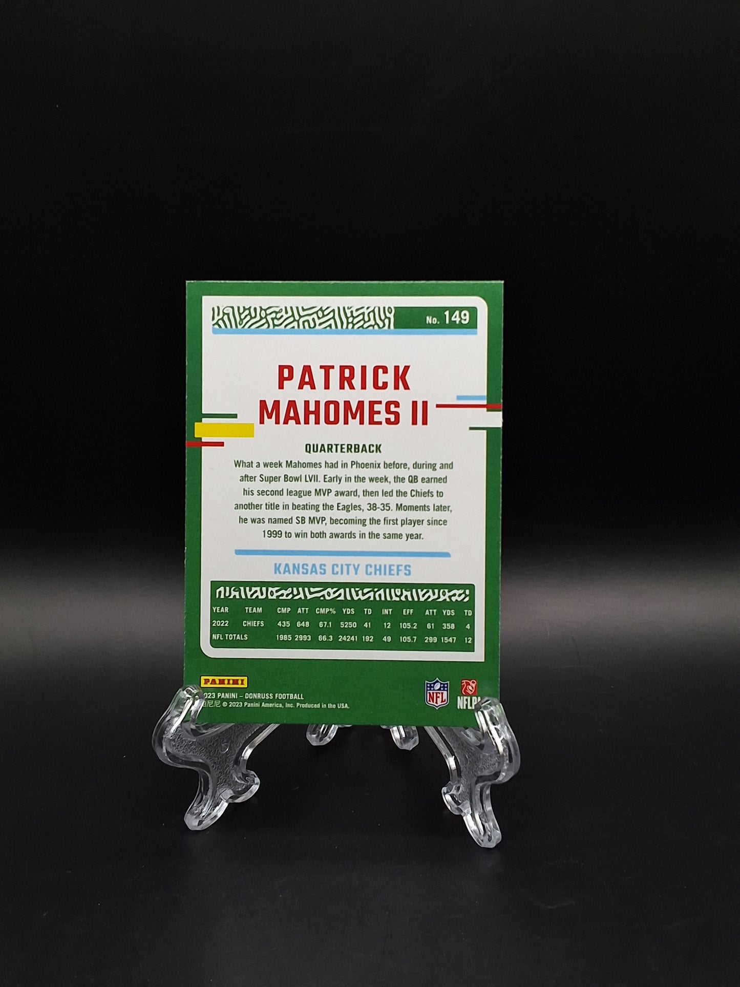Patrick Mahomes II 2023 Donruss