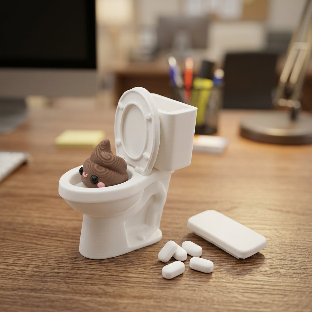 Toilet/Poop Clicker & Mints Container
