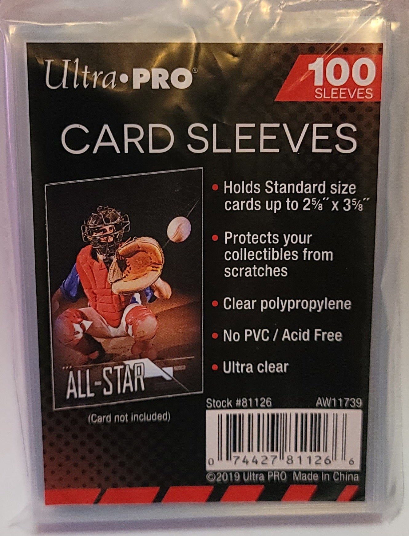 100 Ultra Pro card sleeves