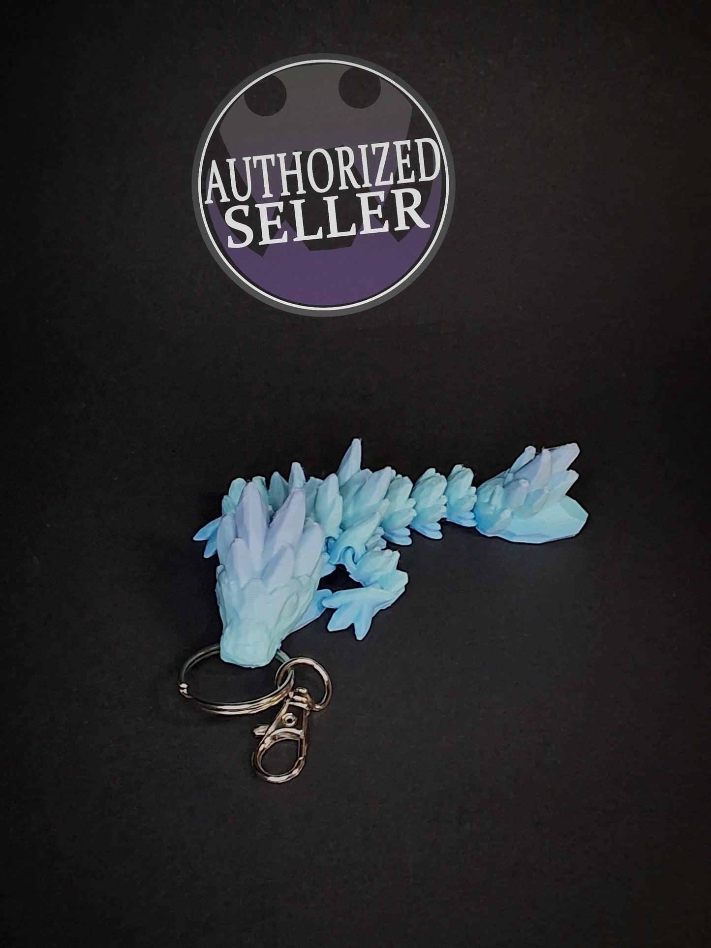 Gemstone Dragon Tadling Keychain