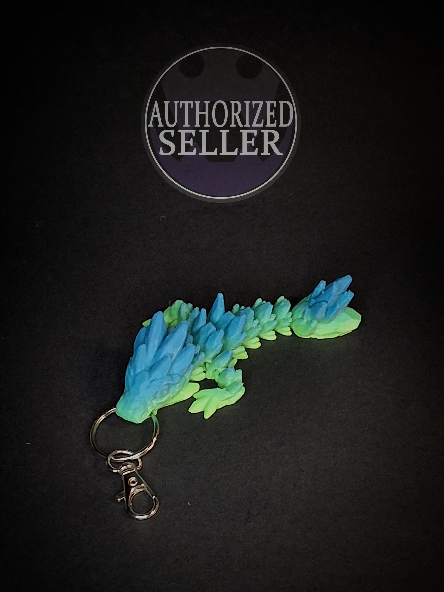 Gemstone Dragon Tadling Keychain