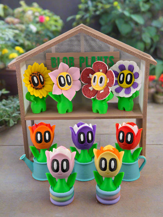 Blob Flowers & Flower Pots (ordered separately)