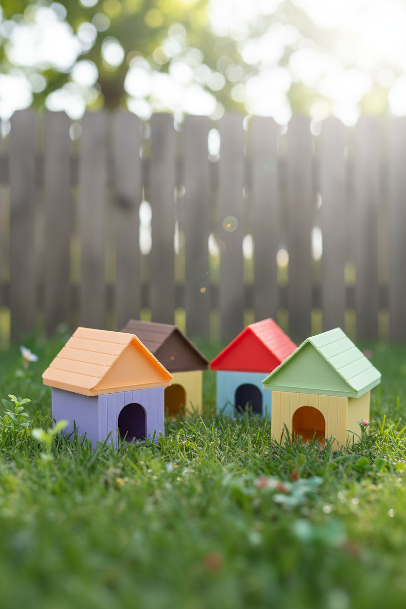 Dog House w/grass