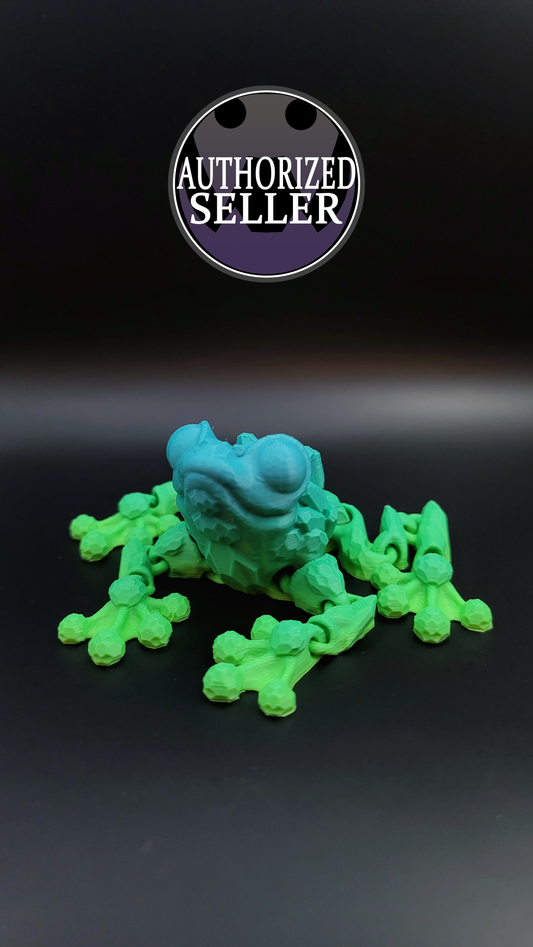 Small Articulating Gemstone Frog