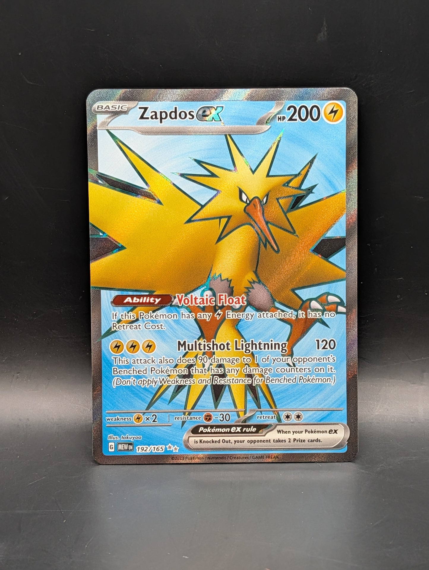 Zapdos Ex 192/165