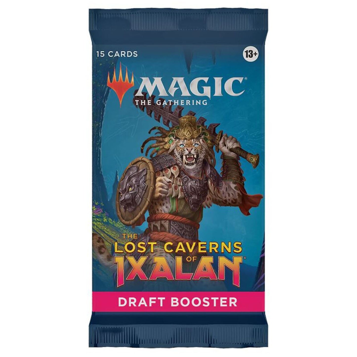 The Lost Caverns of Ixalan draft booster pack.